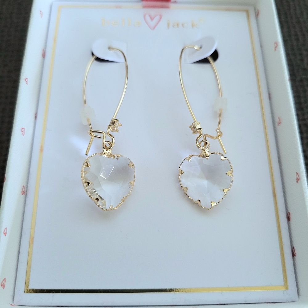 bella jack Crystal💎 Heart♥️ Drop Earrings - Picture 16 of 16